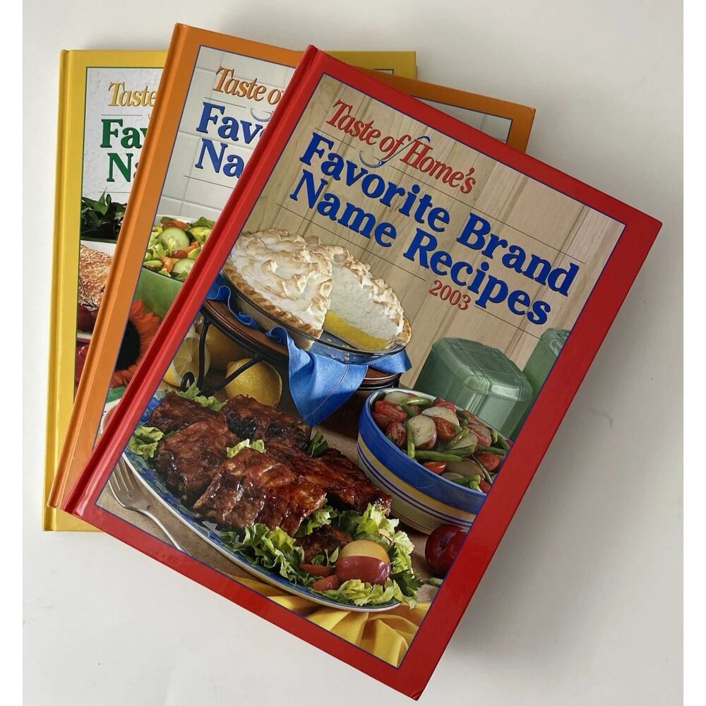 Taste of Home's Favorite Brand Name Recipes Lot Of 3 Books, 2003, 2004, 2005
